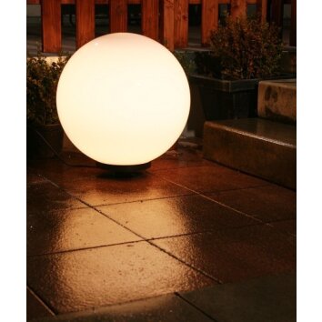 boule lumineuse del rvb luminaire extérieur jardin terrasse lampe