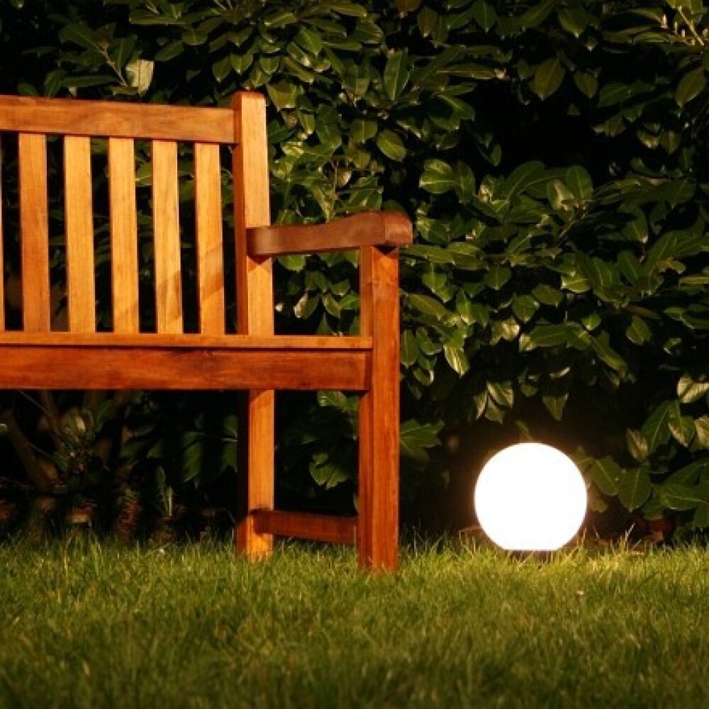 Boule lumineuse de jardin 40 cm Blanc 40er