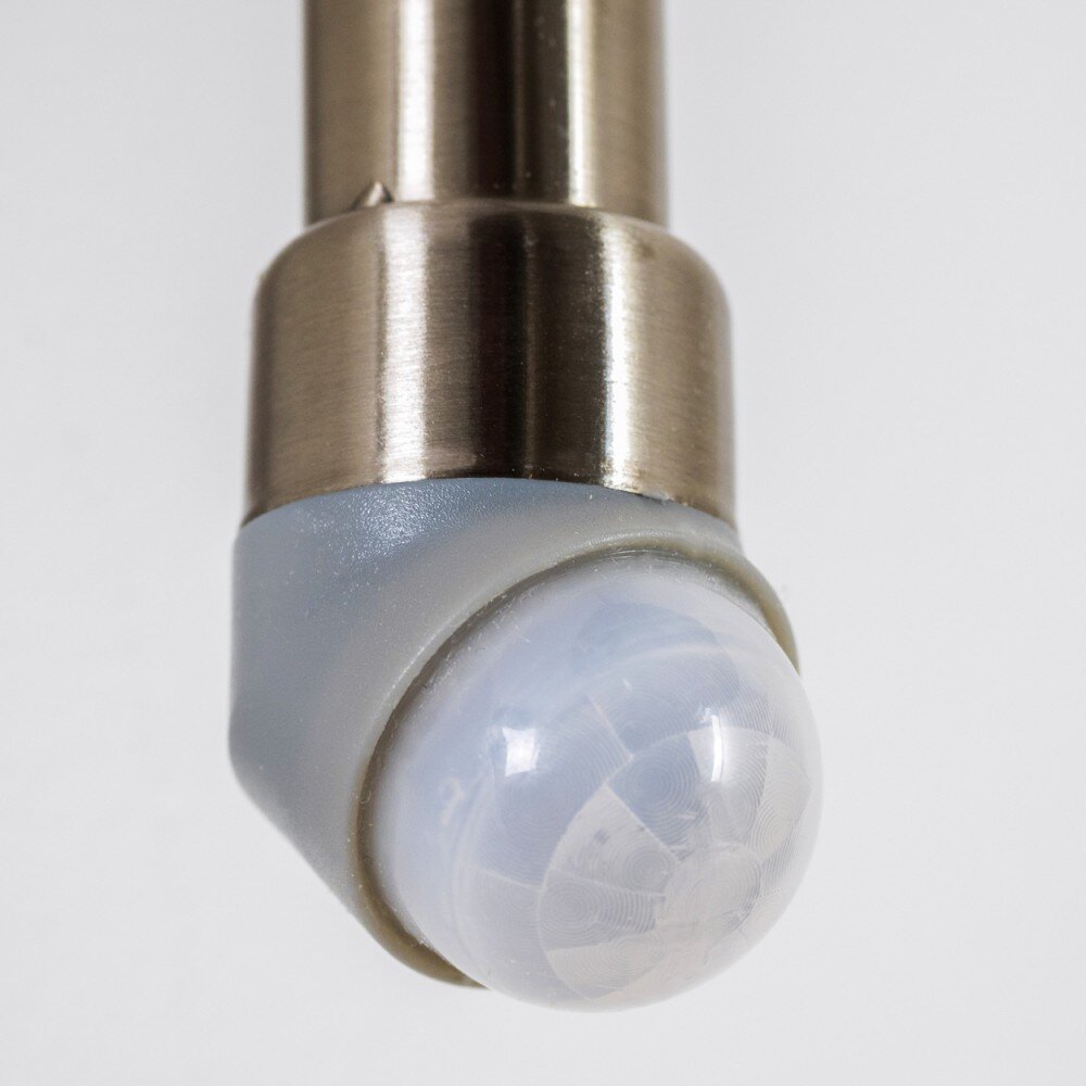 Lampe d'extérieur détecteur de mouvement en acier inoxydable Lampe  d'extérieur avec détecteur de mouvement Applique extérieure en acier  inoxydable, aspect bois avec LED décorative, 1x E27