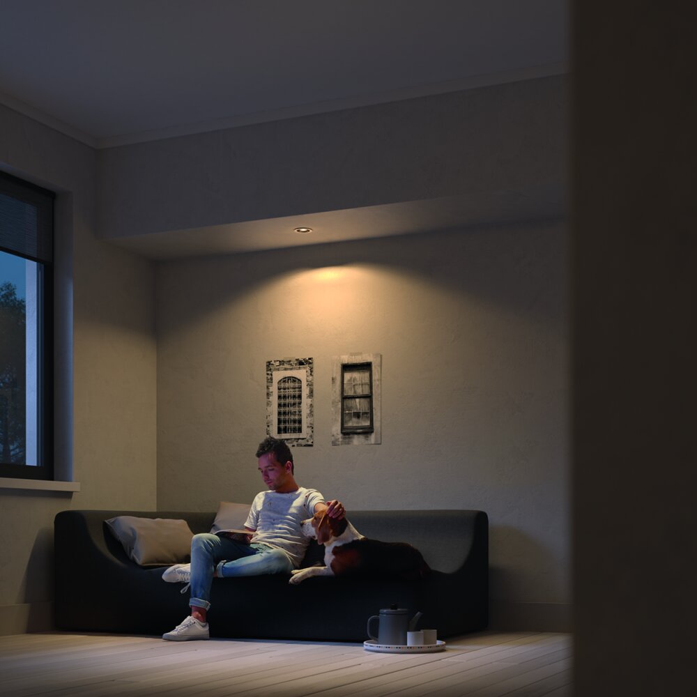 Philips Hue White Ambiance MILLISKIN Spot encastré carré 1x5.5W extension ,  2200-6500K - Chrome (télécommande non incluse), compatible Bluetooth -  Lampe connectée - Achat & prix