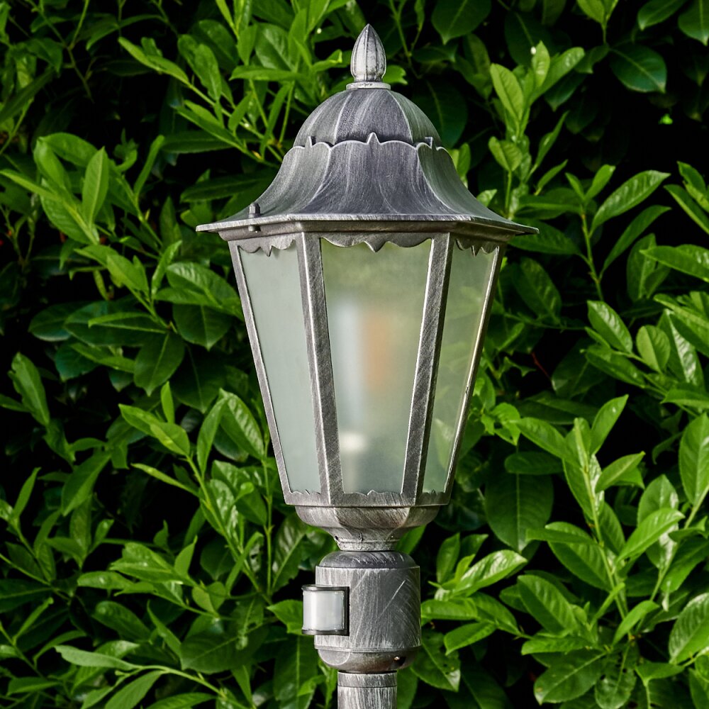 Lampadaire extérieur Lignac Noir, Argenté H3012741-DO2