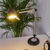 Lampe de table Mildura LED Noir, Blanc, 1 lumière