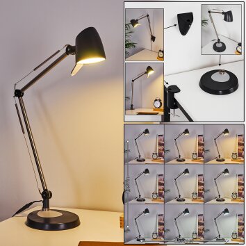 Lampe de table ajustable Acid 1 Ampoule Noir sablé 31 Cm