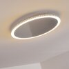 Plafonnier Aitrach LED Argenté, Blanc, 1 lumière